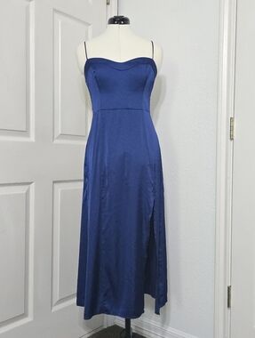 knee length dresses for ladies Stretch Cotton Poplin Strapless Printed Midi Dress | Fit and Flare